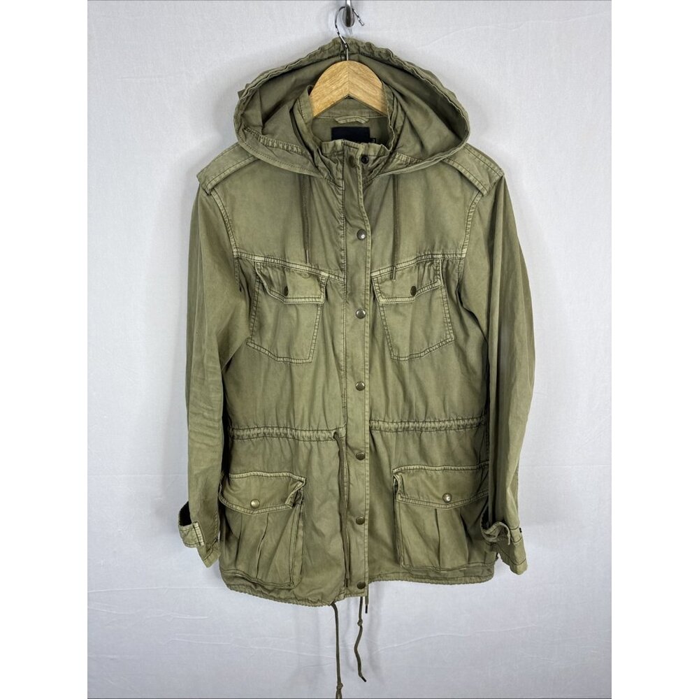 Talula Utility Anorak Jacket Women’s S Olive Green Hooded Military Style